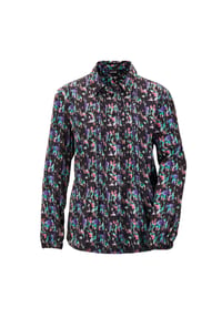 GOLDNER - Kurzgröße:  Druckbluse - schwarz / gemustert