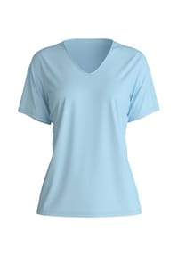 CALIDA - Favourites Botanic Schlafanzug-Oberteil, Bio-Baumwolle, für Damen - 545 CASCADE BLUE