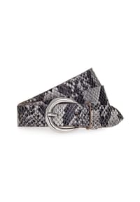 Tamaris - Gürtel Leder - dark brown-gun metal