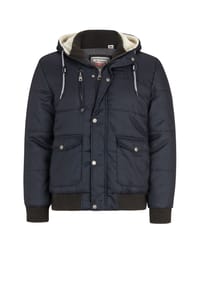 LONSDALE™ - Herren Winterjacke mit Kapuze normale Passform FOX HILL - Anthracite