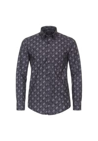 CASAMODA - Herren Flanellhemd Print Casual Fit - Grünblau