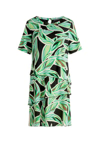 BETTY BARCLAY - Stufenkleid kurzarm - Green/Cream