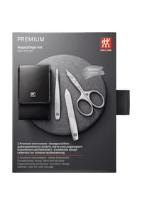 ZWILLING TWINOX - Premium Maniküre Set 3tlg. in Schwarz - SCHWARZ