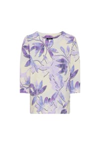 olsen - Sweatshirt mit Allover-Dessin - Purple Rose