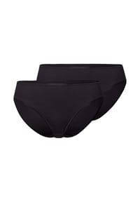 HANRO - Midi Slip 2er Pack Cotton Seamless - Schwarz