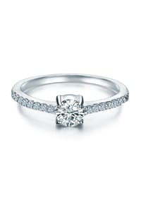 TRILANI 1934 - Damen Ring aus 925/- Sterling Silber in Silber mit Zirkonia - silber