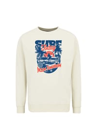 OLDSKULL - Sweatshirt Wrldvibe Surf Dreams Graphic Grenzenlose Kreativität, fühle den World-Vibe - Heather Grey