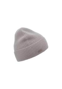 SEEBERGER - Cashmere Beanie mit Aufschlag in Rippen-Muster 18300-2 - 14 RAUCHGRAU
