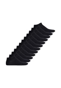 HUGO - Herren Sneakersocken, 12er Pack - Uni, Baumwollmischung, Logo - Schwarz