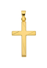 Adelia's - Damen Gold Schmuck 333 Gold Kreuz Anhänger - gold
