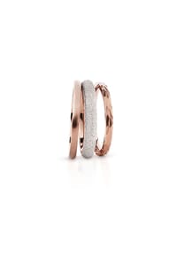 Adelia's - Adelia's Edelstahl Ring - rosé - weiß