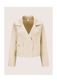 MADELEINE - Doubleface-Jacke mit Pailletten - perlweiß / melange