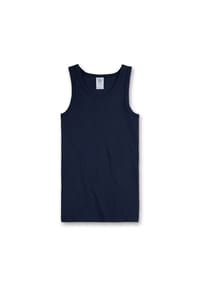 Sanetta - Jungen Unterhemd - Tank Top, Basic, Organic Cotton, einfarbig - Dunkelblau