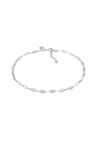elli. PREMIUM - Fußschmuck Stern Look Plättchen Vintage Design 925 Silber - Gold