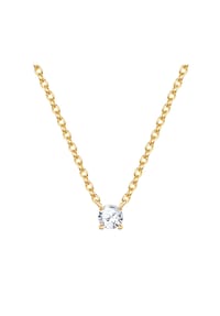 Luluandjane - Kette mit Anhänger gelbgold Zirkonia weiß - gelbgold