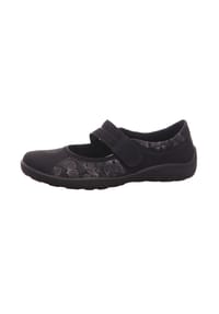 remonte® - Riemchenballerinas, atmungsaktiv, Klettverschluss, für Damen - SCHWARZ/SCHWARZ/GU