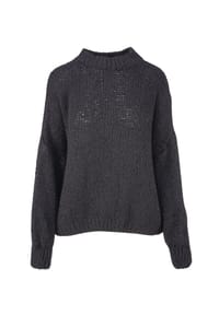Seasons of April - Damen Pullover Rundhals, One Size, Gr. 36–42, weich und locker gestrickt ADELINA Strickpullover - Creme