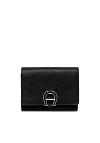 AIGNER FASHION - Kombibörse , mit Emblem, Leder, Damen - 0002  BLACK