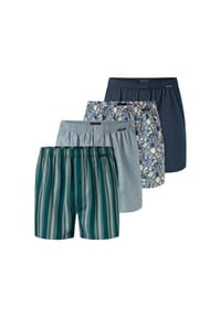 SCHIESSER - Boxer Multi - dunkelblau,hell-gelb