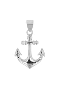 Adelia's - Damen Anhänger Anker aus 925 Silber - Gold
