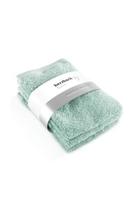 herzbach home Gästehandtücher Pura 30x50 cm 550g/m², Premium-Qualität, 100% Baumwolle, einfarbig - Herzbach_Pura - Anthrazit