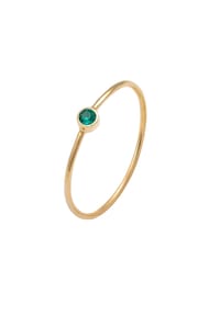 elli. - Ring Stacking Kristalle Grün 925 Silber - Blau