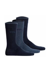 camel active - Herren Socken, 3er Pack - Box, Basic Socken, Bio-Baumwolle - Blau