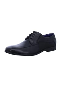 bugatti - Halbschuhe, Leder, Business, elegant, Blockabsatz, für Herren - 1000 SCHWARZ
