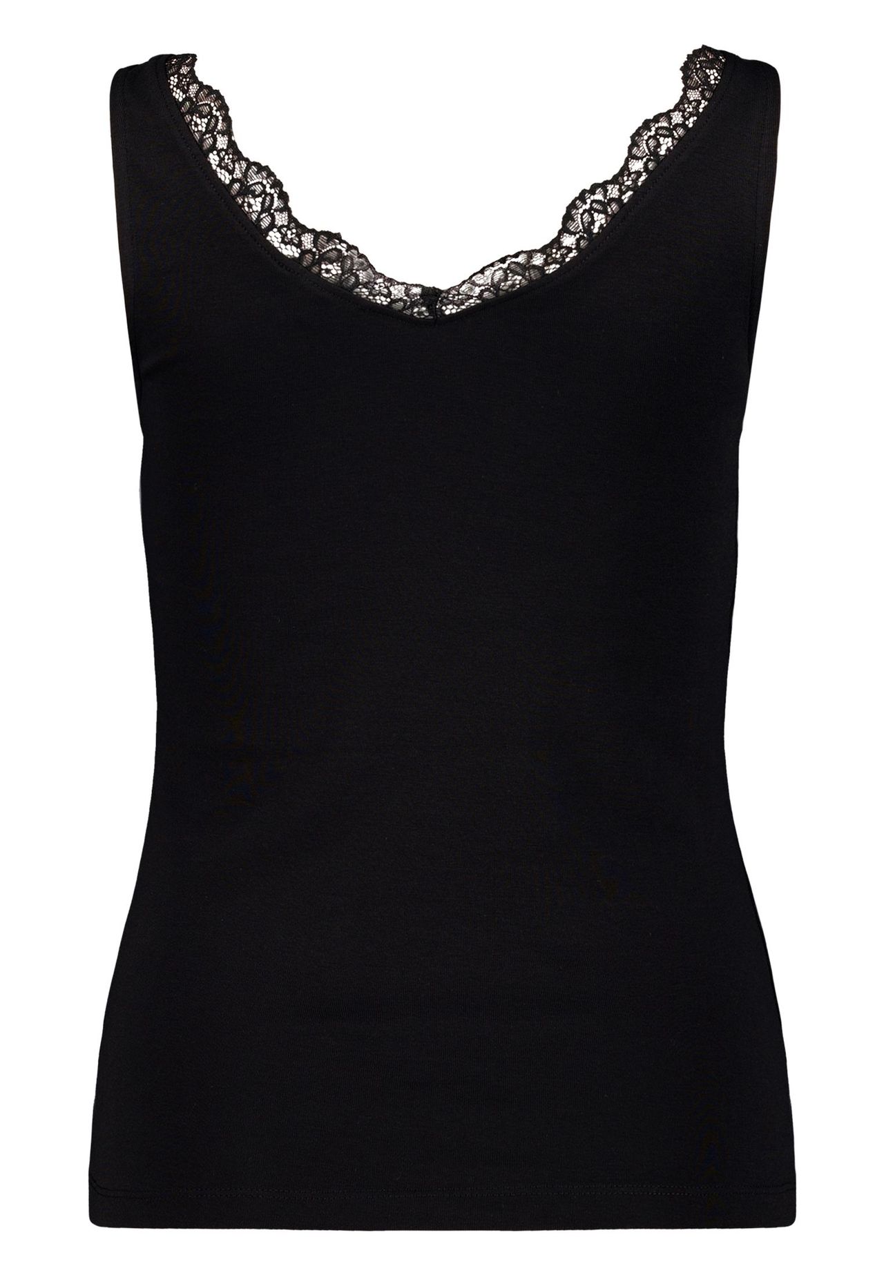 Zero Top, Spitze, FüR Damen, Schwarz, 34