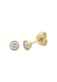 LYOMI - Ohrstecker 585/- Gold 2 Diamant Lab Grown 0,25ct. - gelb