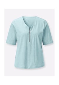 Witt - V-Shirt - hellblau-meliert
