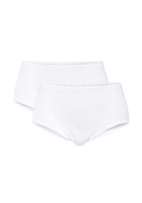 CALIDA - Damen Midi Slip, high waist, 2er-Pack Iconics - weiss