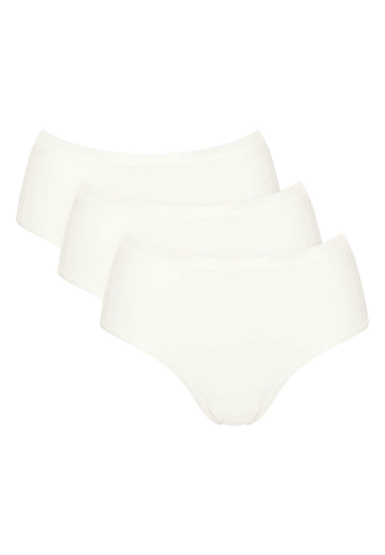 Sloggi GO Daily Cotton Midislips, 3Er-Pack, Elastikbund, FüR Damen, Weiß, S
