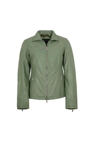 JILANI - Damen Lederjacke Lammnappa salbei - salbei
