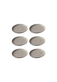 Ritzenhoff & Breker Kaffeeuntertassen Jasper ø 15.0 cm 6er Set - JASPER - grau