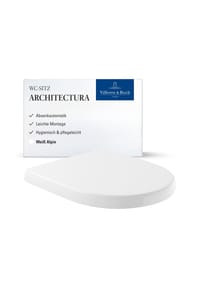 Villeroy & Boch WC-Sitz Architectura 445 x 374 x 59 mm weiß - ARCHITECTURA - weiß