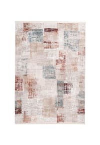 me gusta - Wohnzimmer Teppich – Vintage Teppich Akropolis 425 in grau - Lachsrosa – Vintage - 