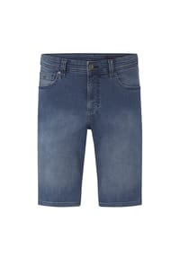PADDOCK'S® - Slim-Fit Jeansbermudas mit Motion & Comfort Stretch PIPE - blue black used