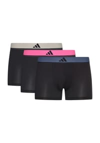 adidas - Retro Short / Pant 3er Pack Active Micro Flex Eco - Schwarz / pink / grau