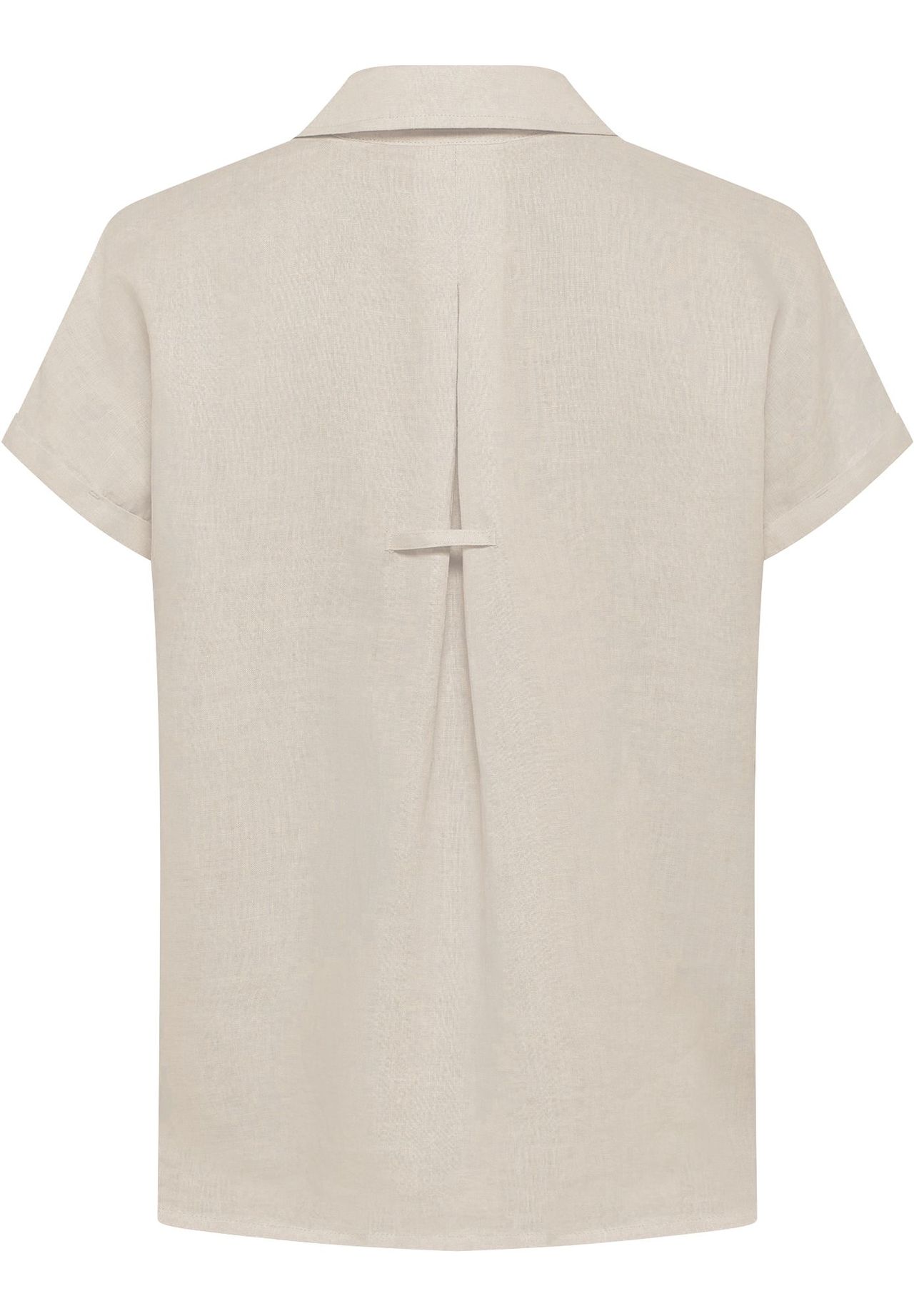 Cecil Leinenbluse, Kurzarm, FüR Damen, Beige, Xl
