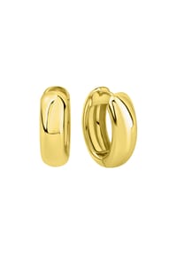 zeeme BASIC - Klappcreolen 925/- Sterling Silber - gelb
