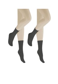 Hudson - Only Socken, 2er-Pack, Schurwolle-Anteil, für Damen - 0005 BLACK