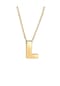 elli. Halskette Buchstabe L Initialen Trend Minimal 925 Silber Bild 1