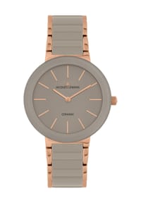 JACQUES LEMANS MONACO - Damenuhr "42-7T" - ROSÉGOLD/BEIGE