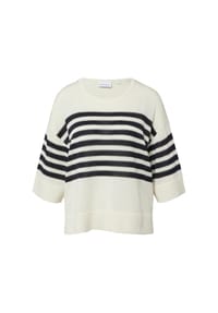 comma, - Strickshirt, Glitzergarn, für Damen - 04S1 WHITE
