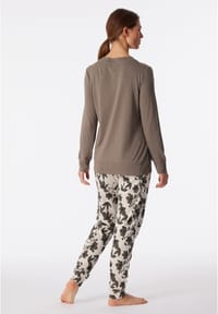 Schiesser Pigiama Lungo Da Donna In Cotone, Set Notte Morbido, Taglie Comode - 2
