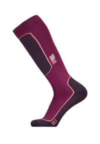 UphillSport® - Ski-Socken HALLA mit atmungsaktiver Funktion - Black with pink