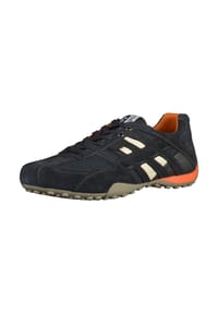 GEOX - Sneaker "U Snake K", Leder, Mesh, für Herren - BEIGE/DK ORANGE
