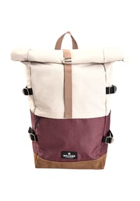 WALKER CONCEPT - Freizeitrucksack, Roll Top, Laptopfach - BEIGE/ANTHRAZIT