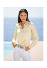 heine - Bluse - vanille-silberfarben-bedruckt